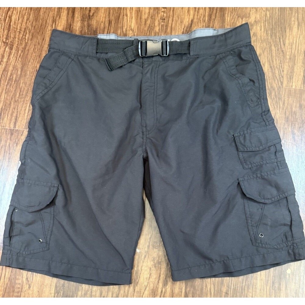 Iron Co. Men’s Cargo Shorts Black Belted Size 40